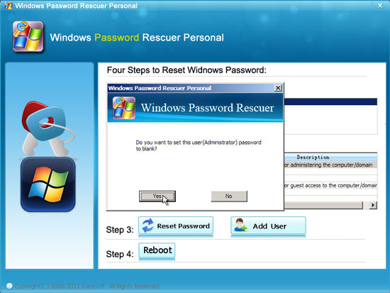 crack windows 10 administrator and user password