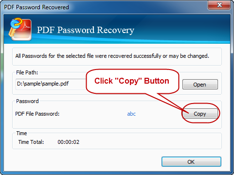 easily open password protected pdf document