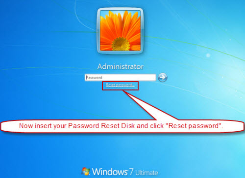 crack windows 7 admin pasword with password reset disk