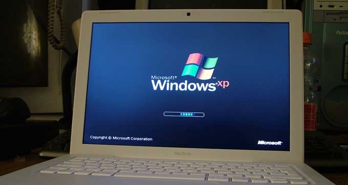 laptop with xp os